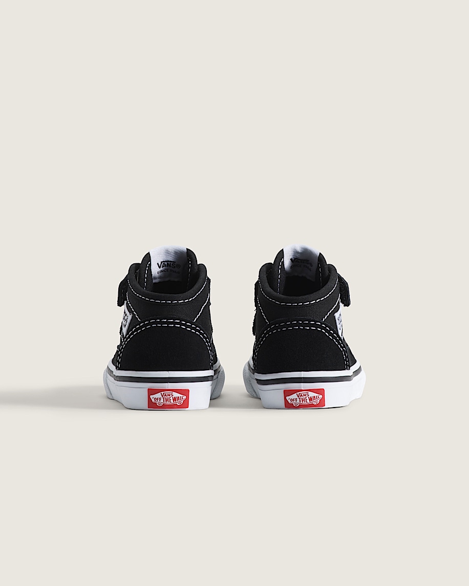 Toddler Half Cab Decon Shoe VANS Suede Black  White ALT3