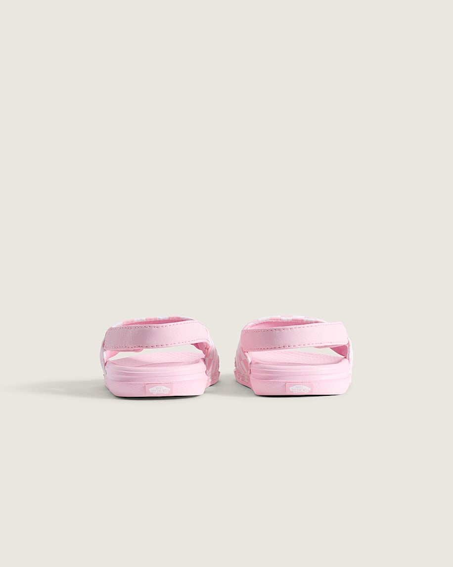 Toddler La Costa V Slide VANS Checkerboard Coral Blush Pink ALT3