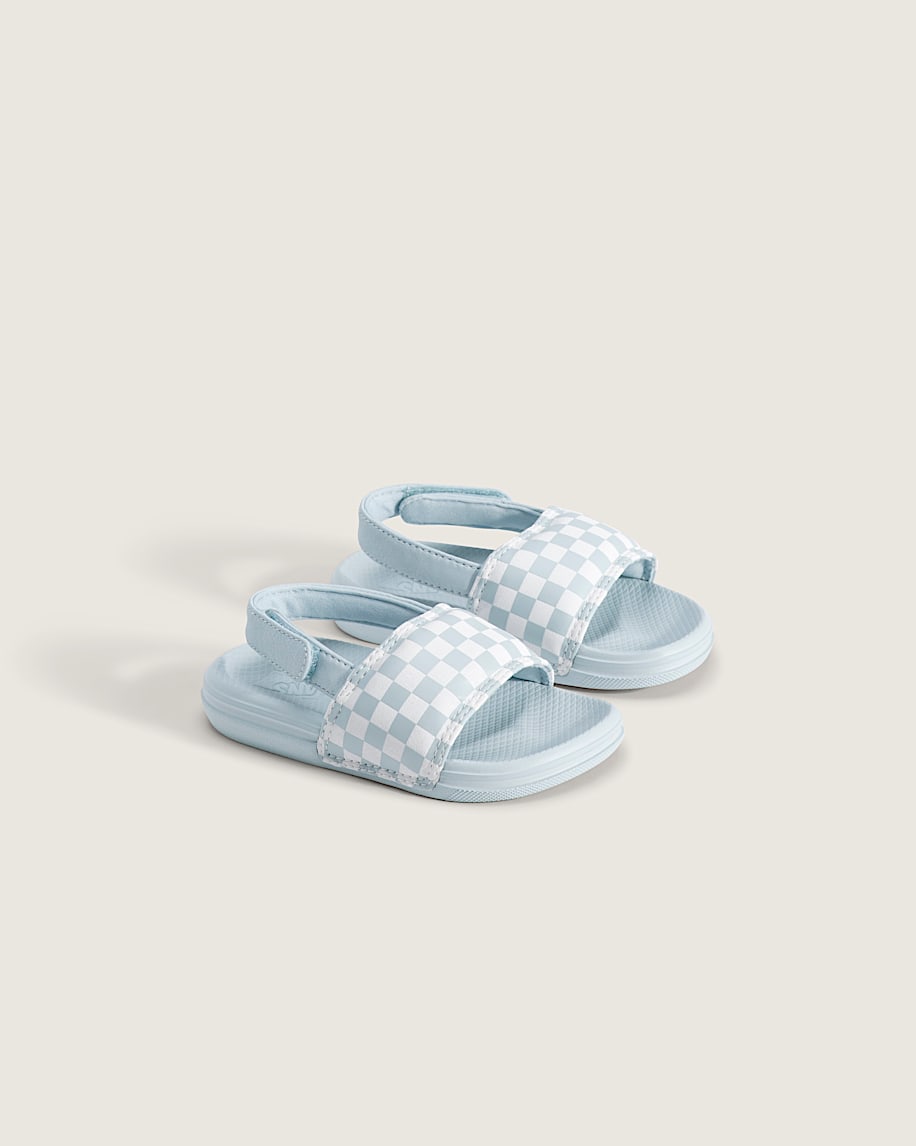 Toddler La Costa V Slide VANS Checkerboard Dawn Mist Blue ALT1