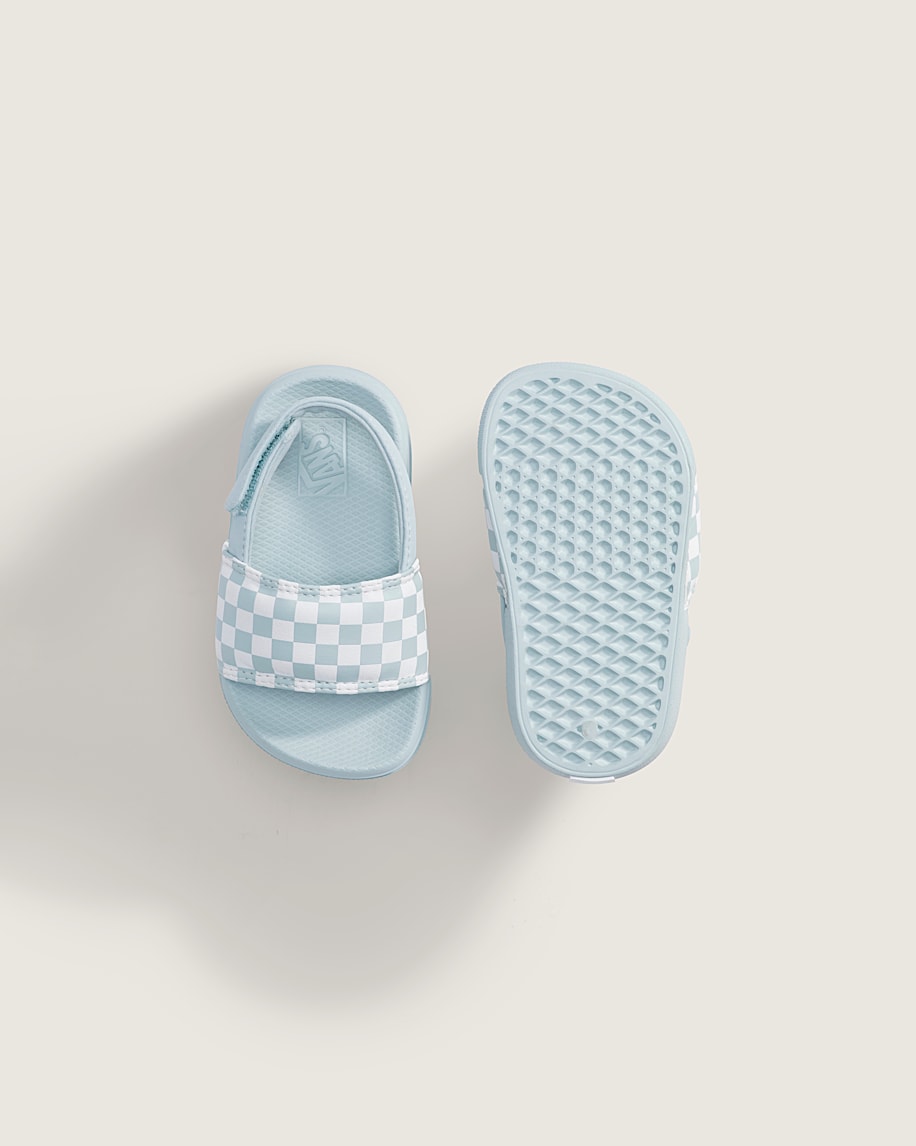 Toddler La Costa V Slide VANS Checkerboard Dawn Mist Blue ALT2