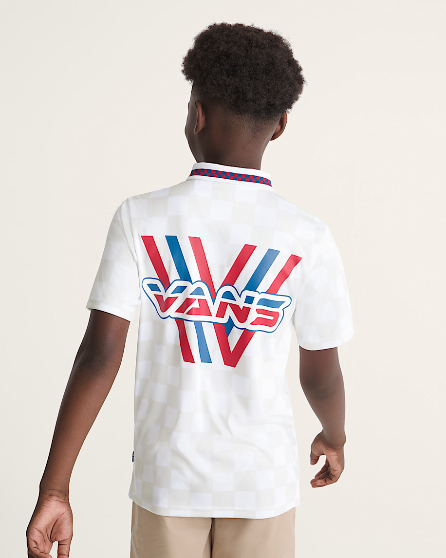 Kids Derby Soccer Jersey VANS White HERO