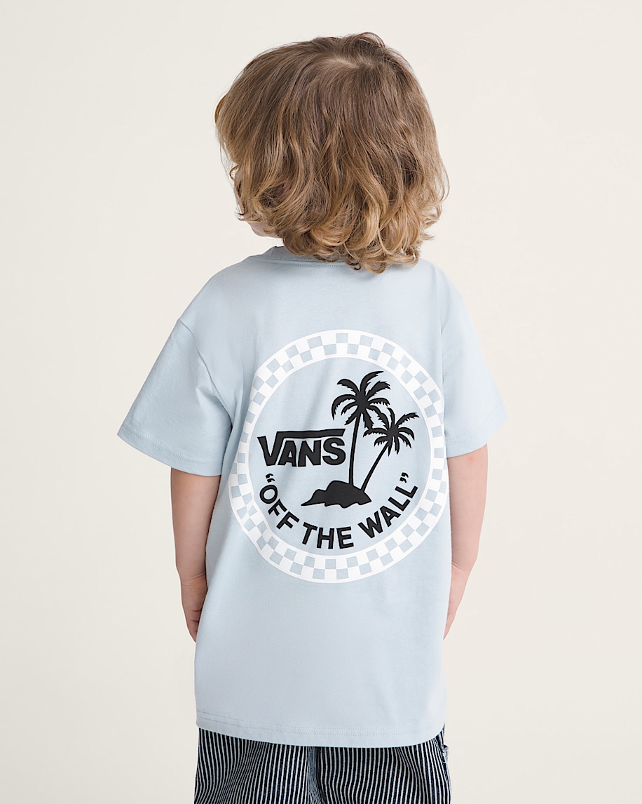 Little Kids Knu Palms TShirt VANS Soft Slate Blue ALT3