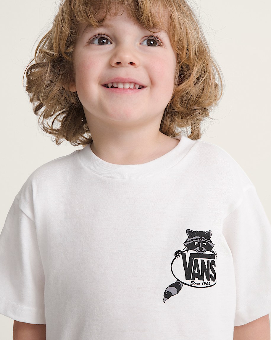 Little Kids Dumpster Raccoon TShirt VANS White ALT4