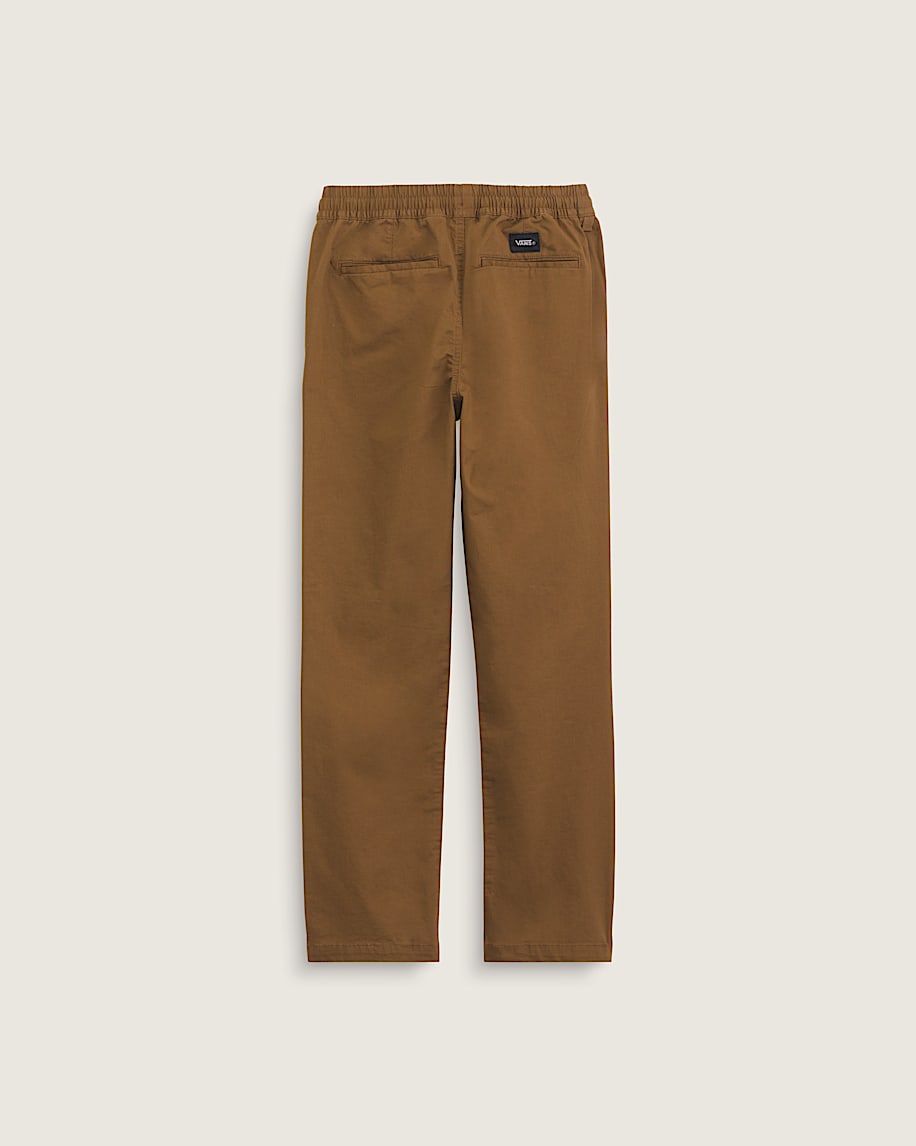 Kids Range Elastic Waist Pants VANS Dachshund Brown ALT1