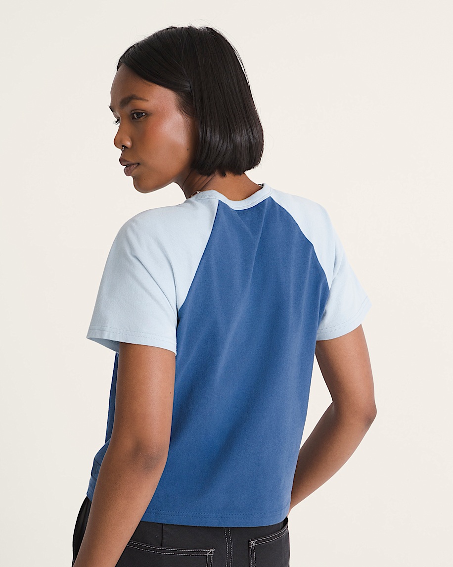 Gracie Raglan TShirt VANS True Navy Blue ALT3