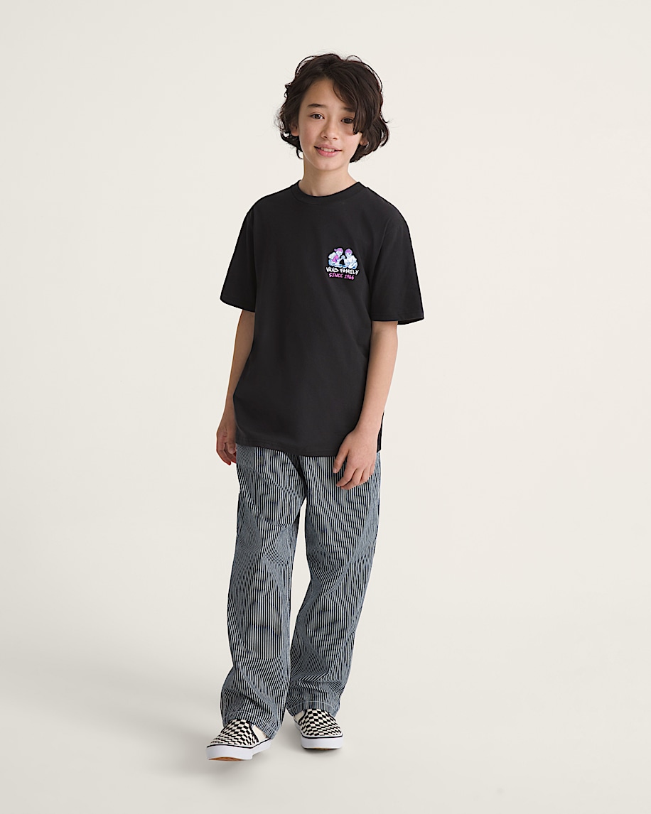 Kids Drill Chore Carpenter Loose Stripe Pants VANS Indigo ALT3