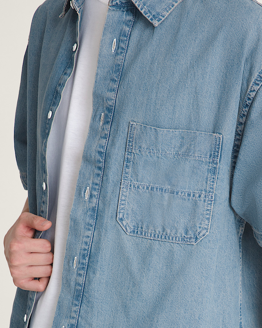 Cyrus Denim Shirt VANS Stonewash Blue ALT4