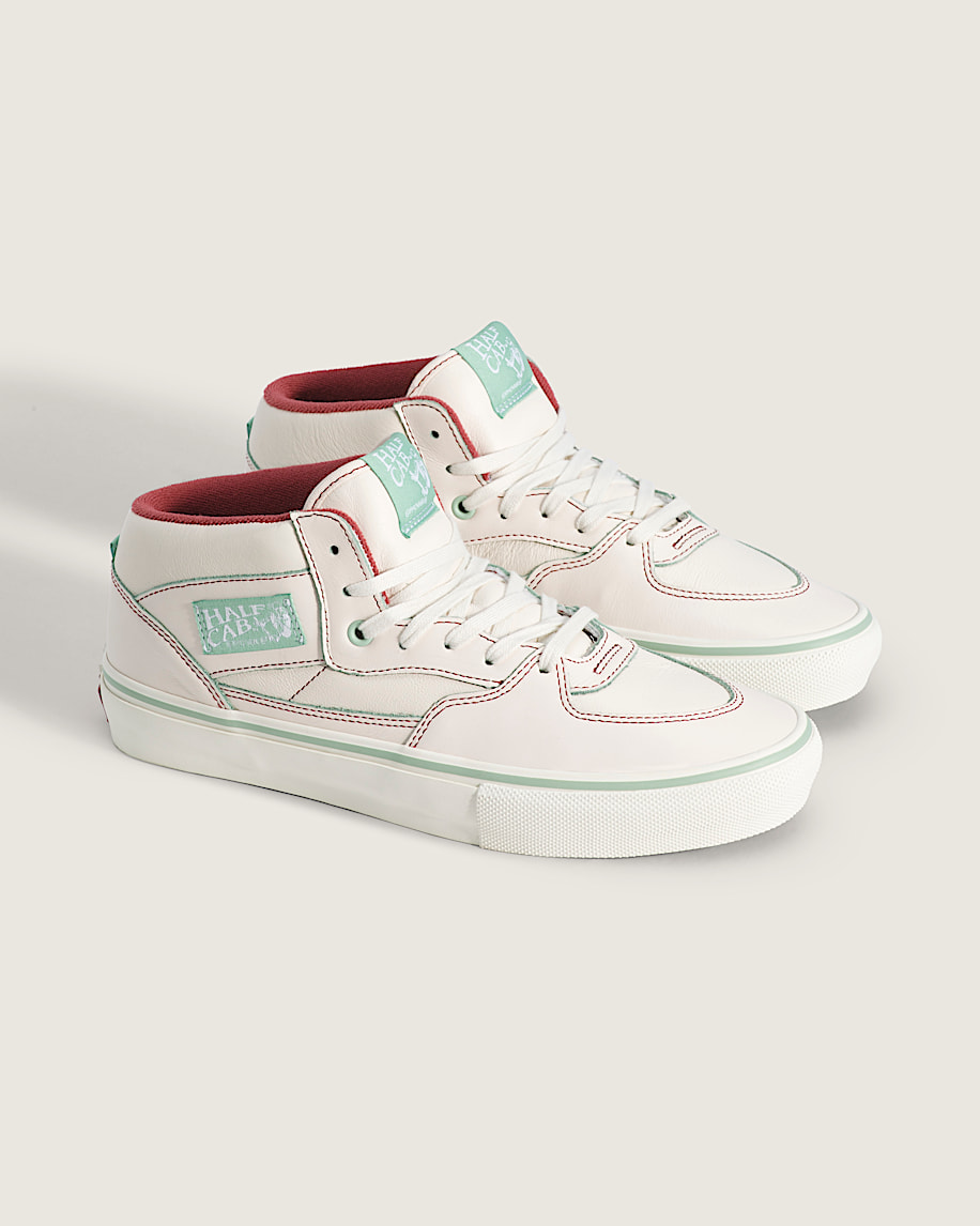 Van Doren Approved x Crenshaw Skate Club Skate Half Cab Shoe VANS Marshmallow White  Green ALT1