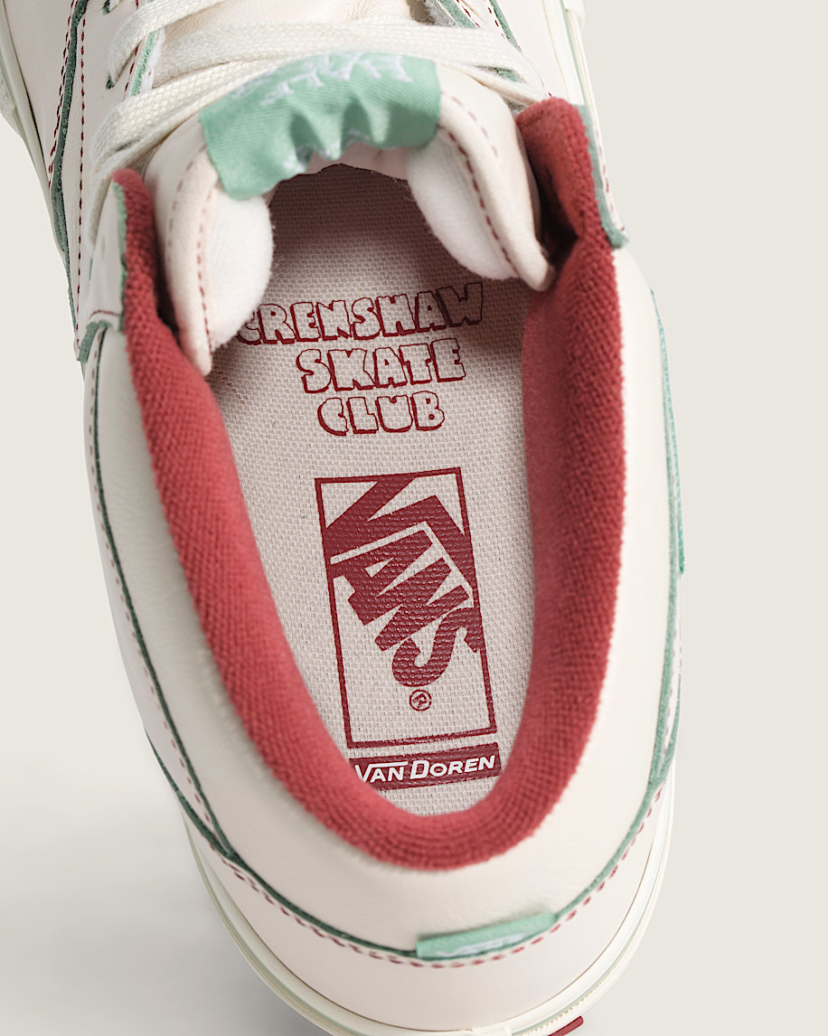 Van Doren Approved x Crenshaw Skate Club Skate Half Cab Shoe VANS Marshmallow White  Green ALT4