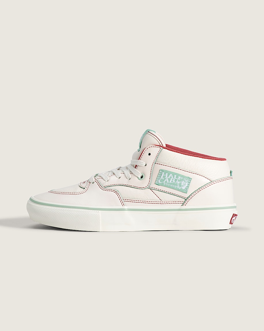 Van Doren Approved x Crenshaw Skate Club Skate Half Cab Shoe VANS Marshmallow White  Green HERO