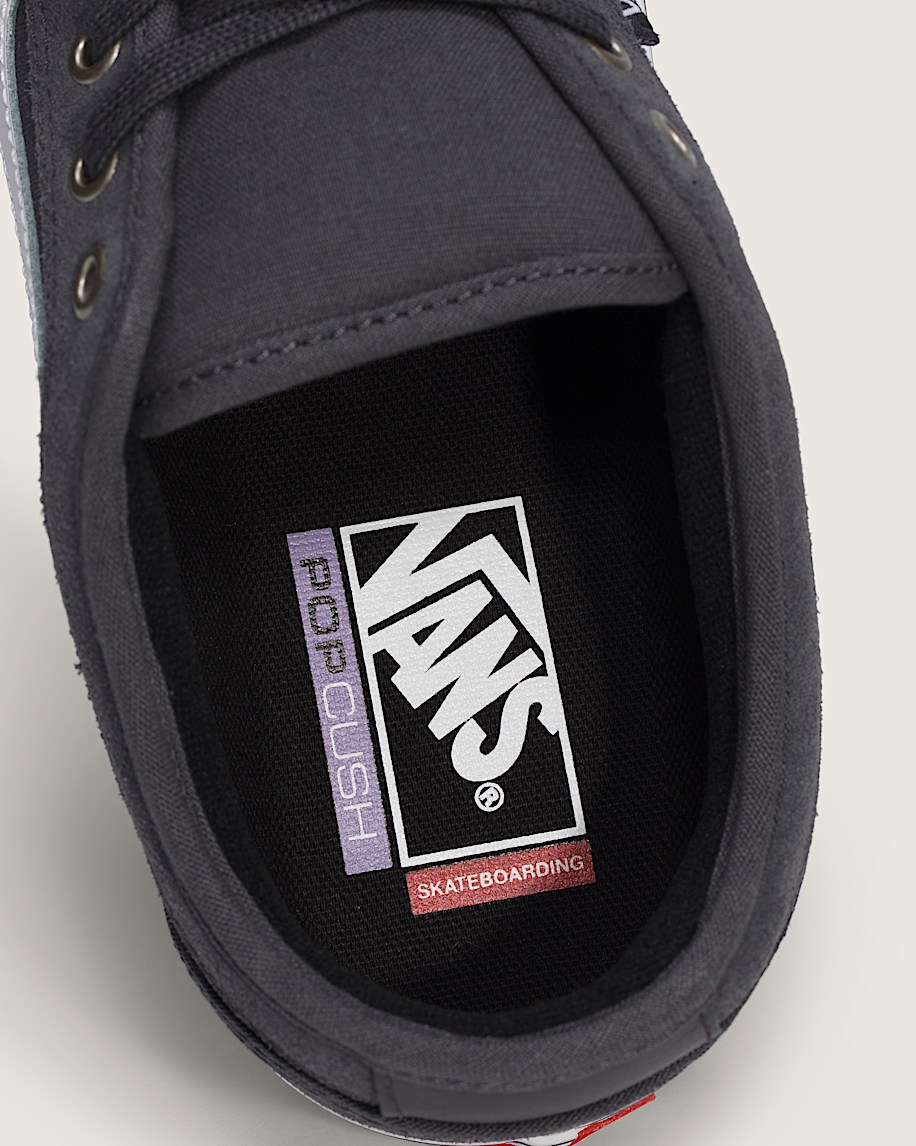 Skate Chukka Low Sidestripe Shoe VANS Charcoal Grey  White ALT4