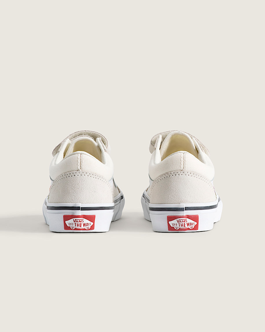 Little Kids Old Skool V Shoe VANS Floral Embroidery Marshmallow ALT3