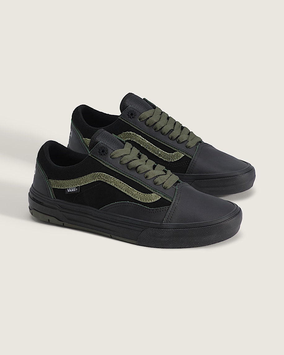 Skate Old Skool Wafflecup Shoe VANS Green  Black ALT1