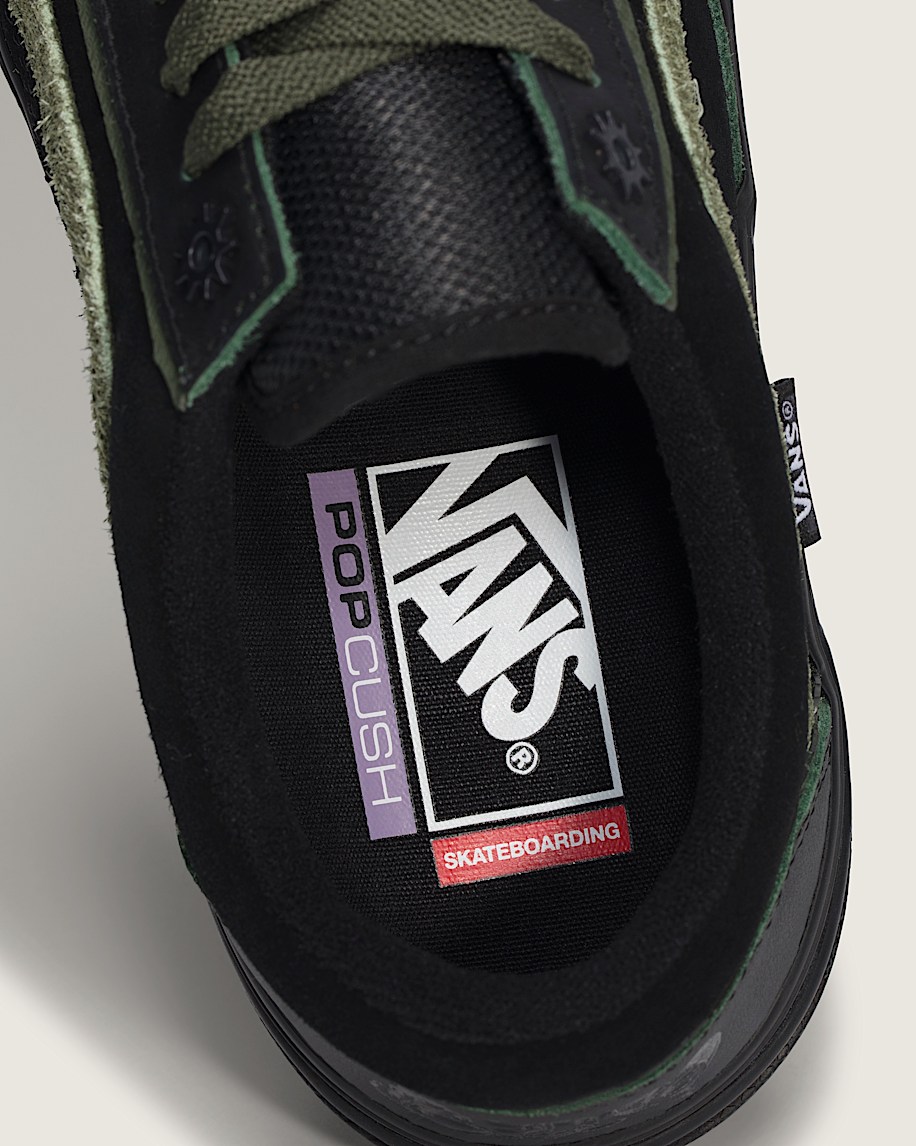 Skate Old Skool Wafflecup Shoe VANS Green  Black ALT4