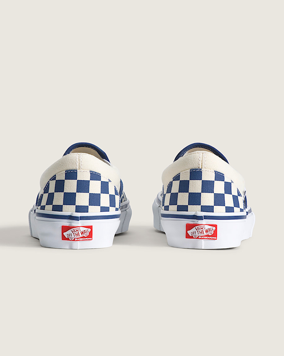 Skate SlipOn Shoe VANS Blue Checkerboard ALT3