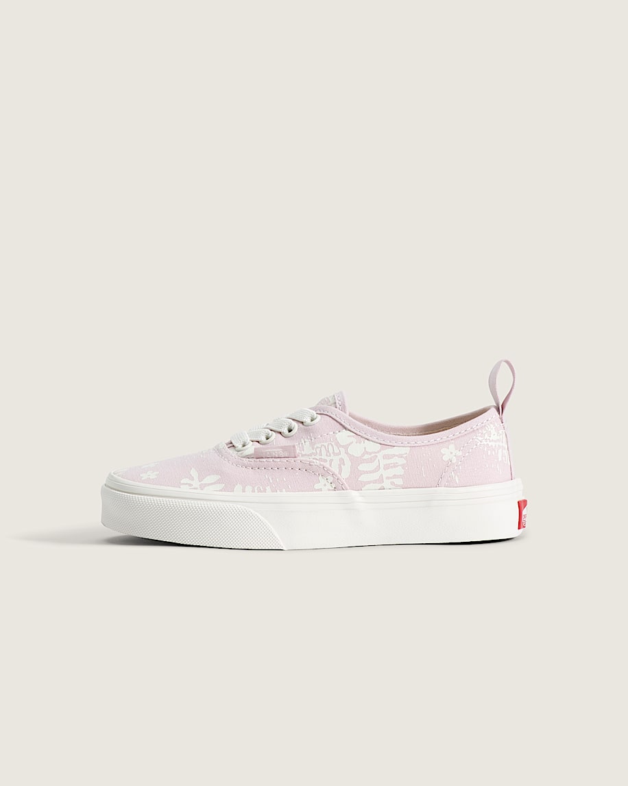 Little Kids Authentic Elastic Lace Shoe VANS Pale Petal Pink HERO