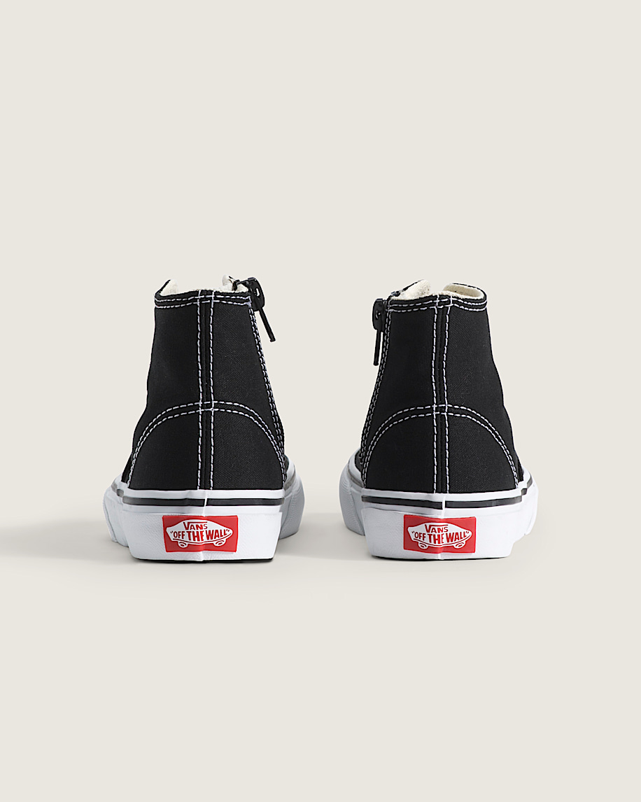 Little Kids Authentic Hi 20 Zip Shoe VANS Black  True White ALT3