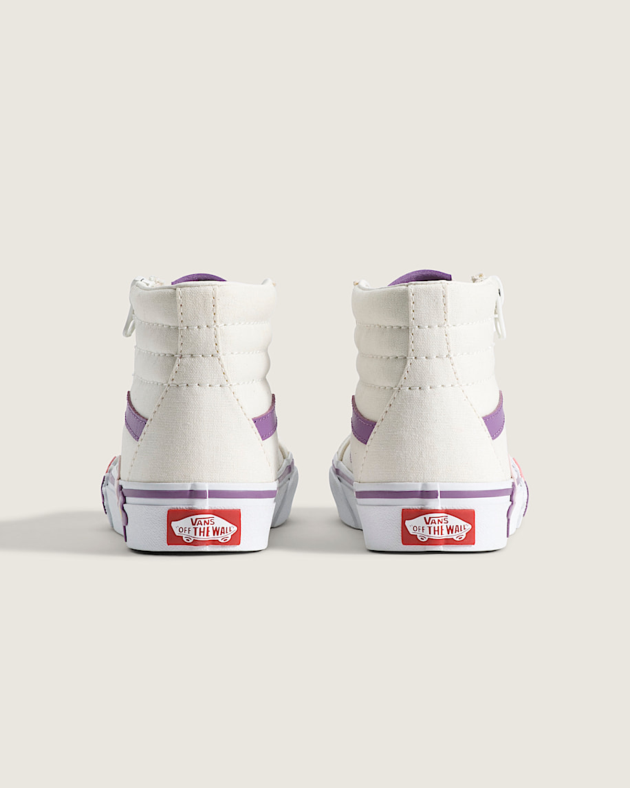 Little Kids Sk8Hi Side Zip Shoe VANS Marshmallow ALT3