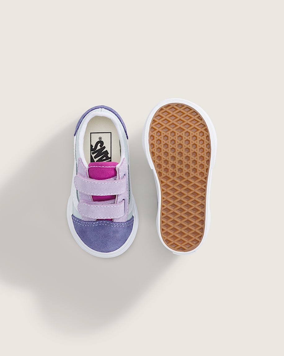 Toddler Old Skool V Shoe VANS Blue  Pink  Purple ALT2
