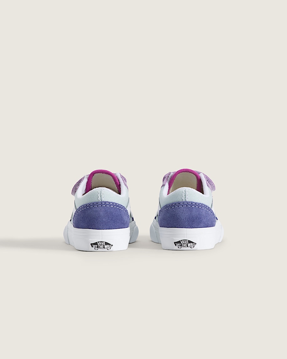 Toddler Old Skool V Shoe VANS Blue  Pink  Purple ALT3