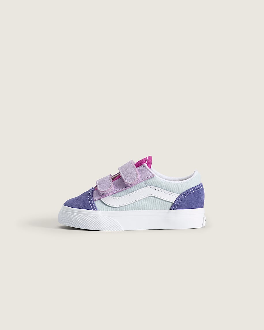 Toddler Old Skool V Shoe VANS Blue  Pink  Purple HERO
