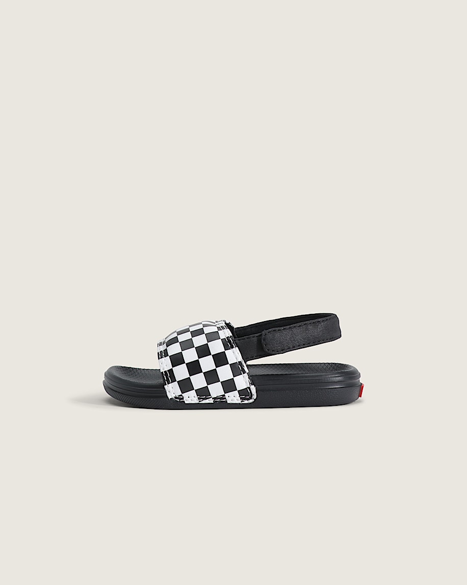 Toddler La Costa V Slide VANS Checkerboard Black  True White HERO