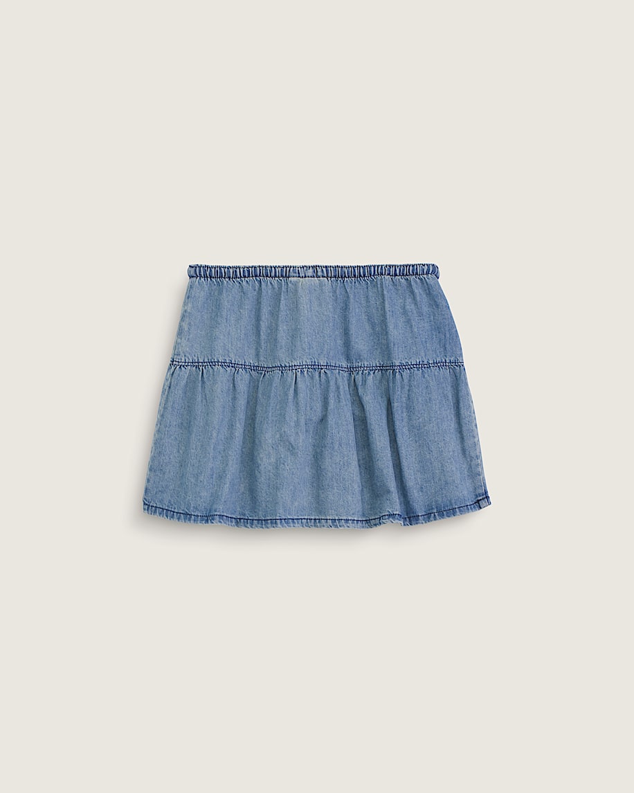 Francesca Denim Mini Skirt VANS Stonewash Blue ALT1