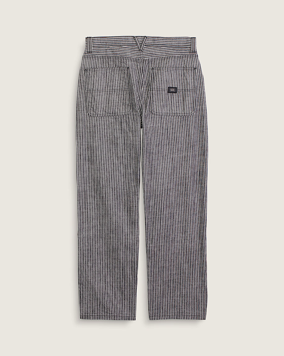 Chore Loose Stripe Denim Pants VANS Black  White ALT1