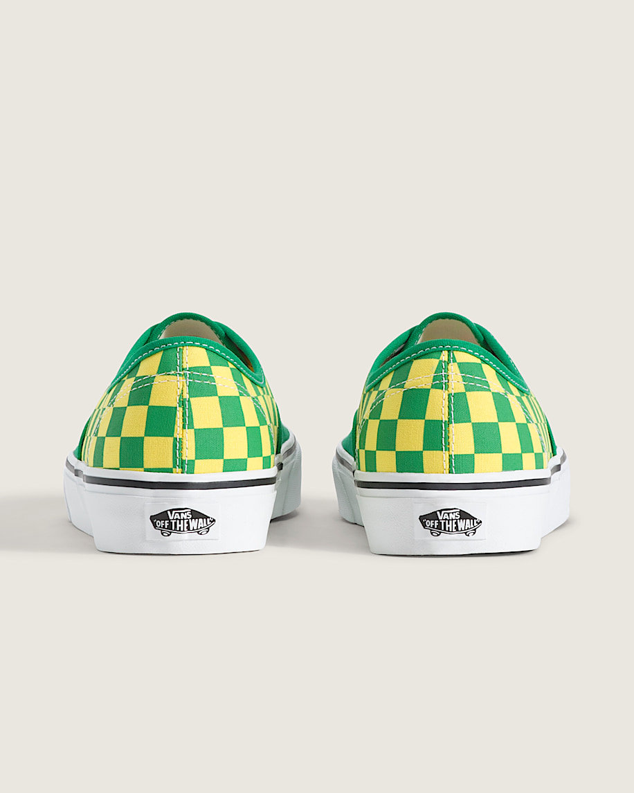 Authentic Shoe VANS Checkerboard Green  Yellow ALT3