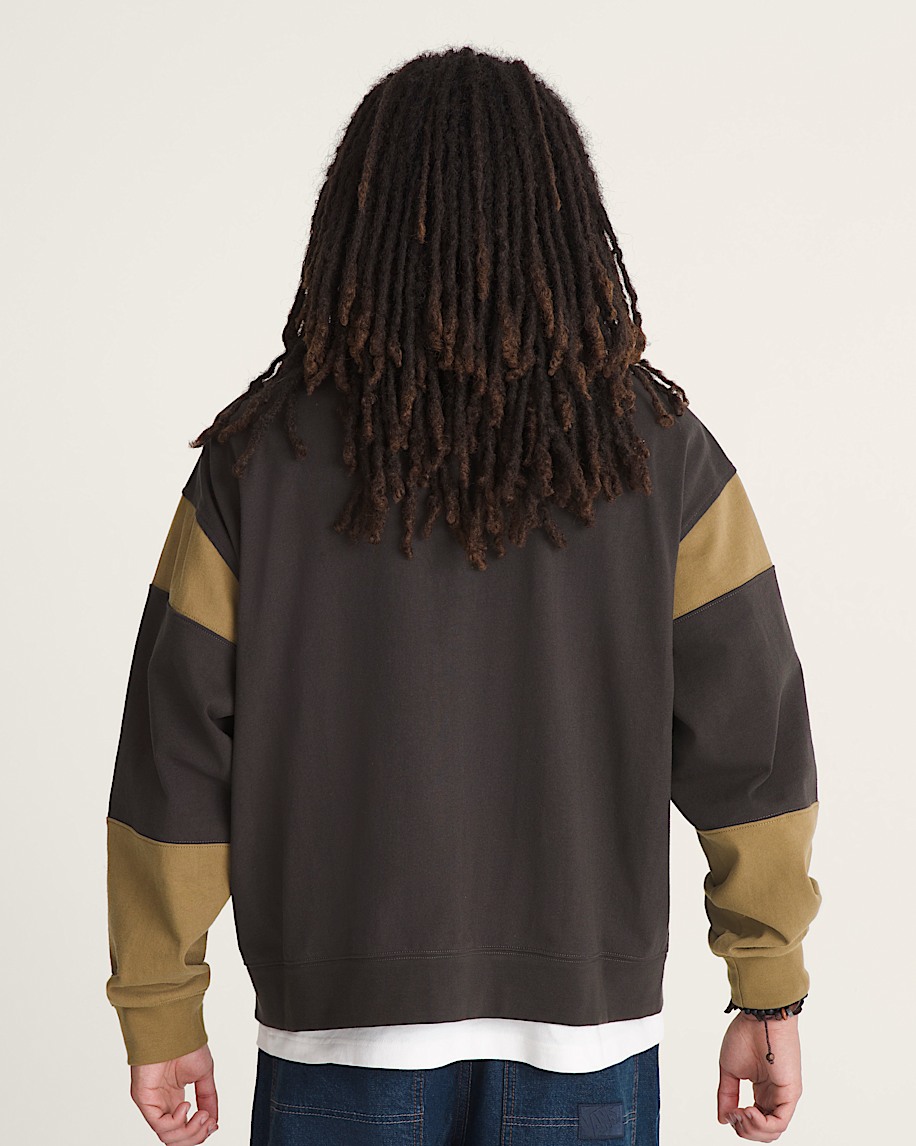 Retro Sport Mock Neck Full Zip VANS Faded Black ALT3