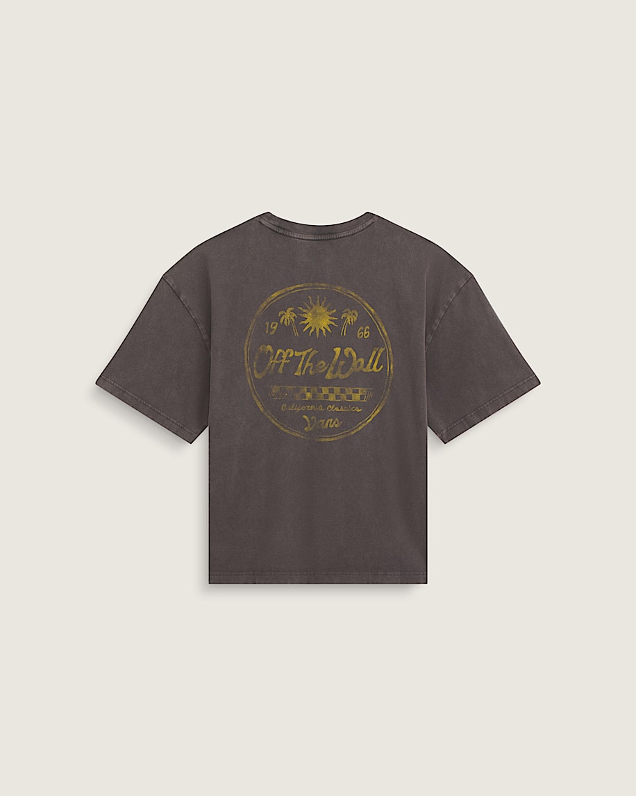 Faded Palms TShirt VANS Faded Black HERO