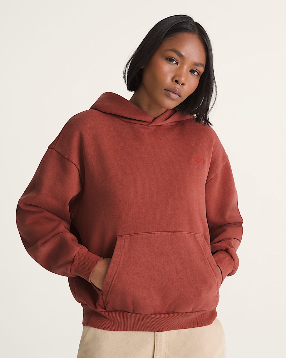 Salton Washed Pullover Hoodie VANS Poppy Ember Red ALT2