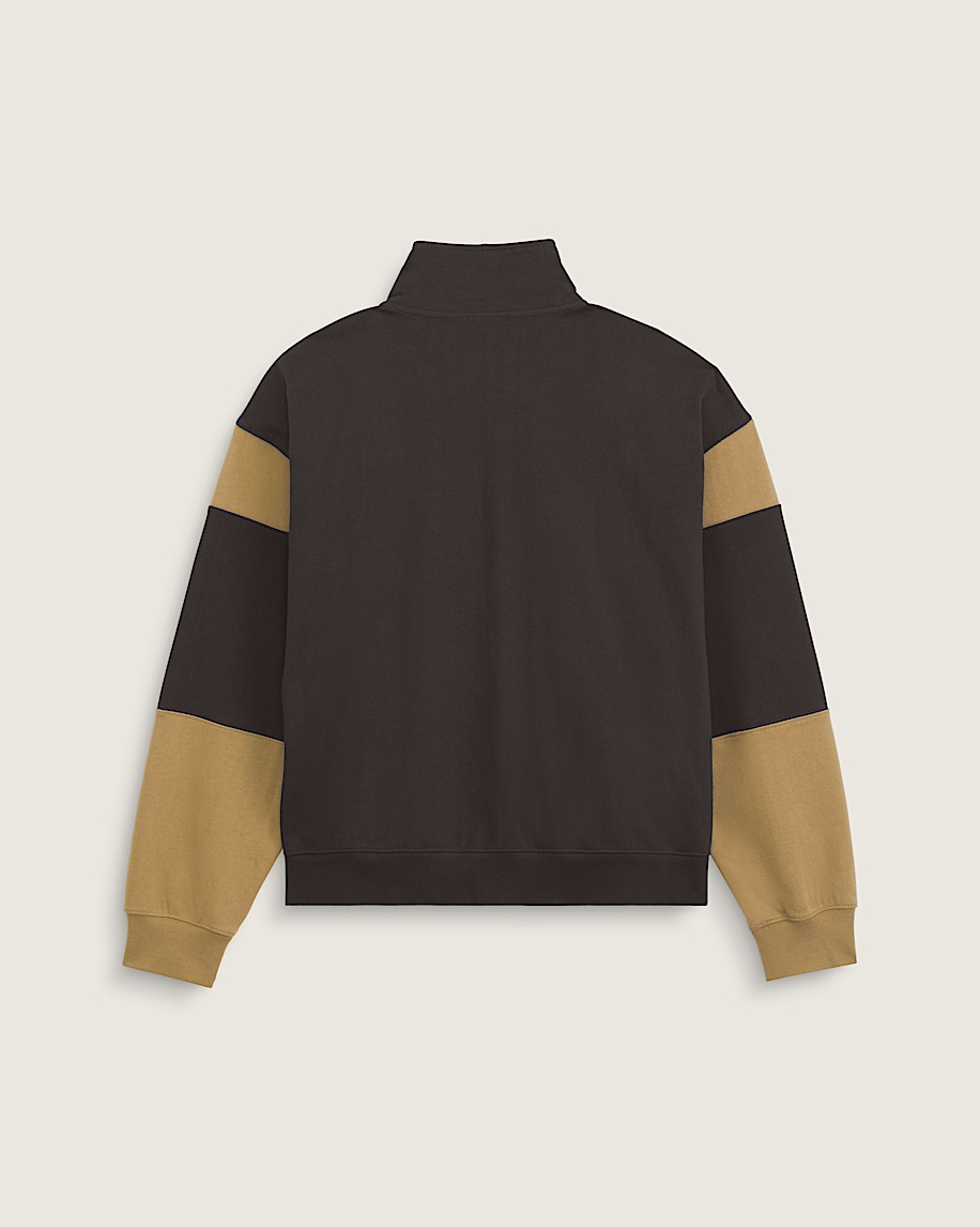 Retro Sport Mock Neck Full Zip VANS Faded Black ALT1