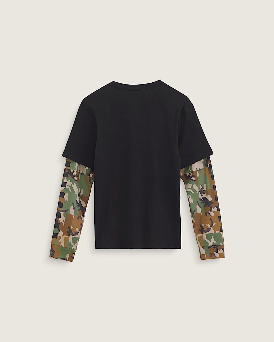 Kids Camo Twofer Shirt VANS Black ALT1