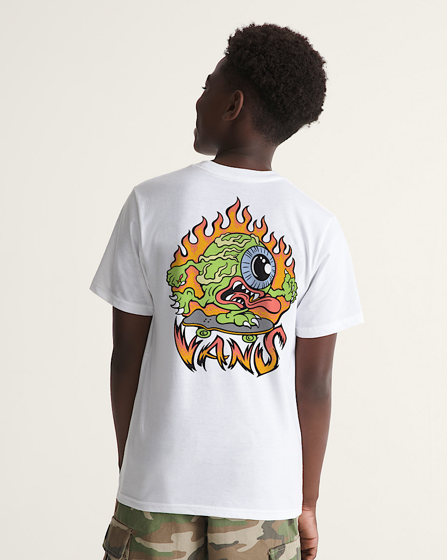 Kids Eye Skate Glow TShirt VANS White ALT3