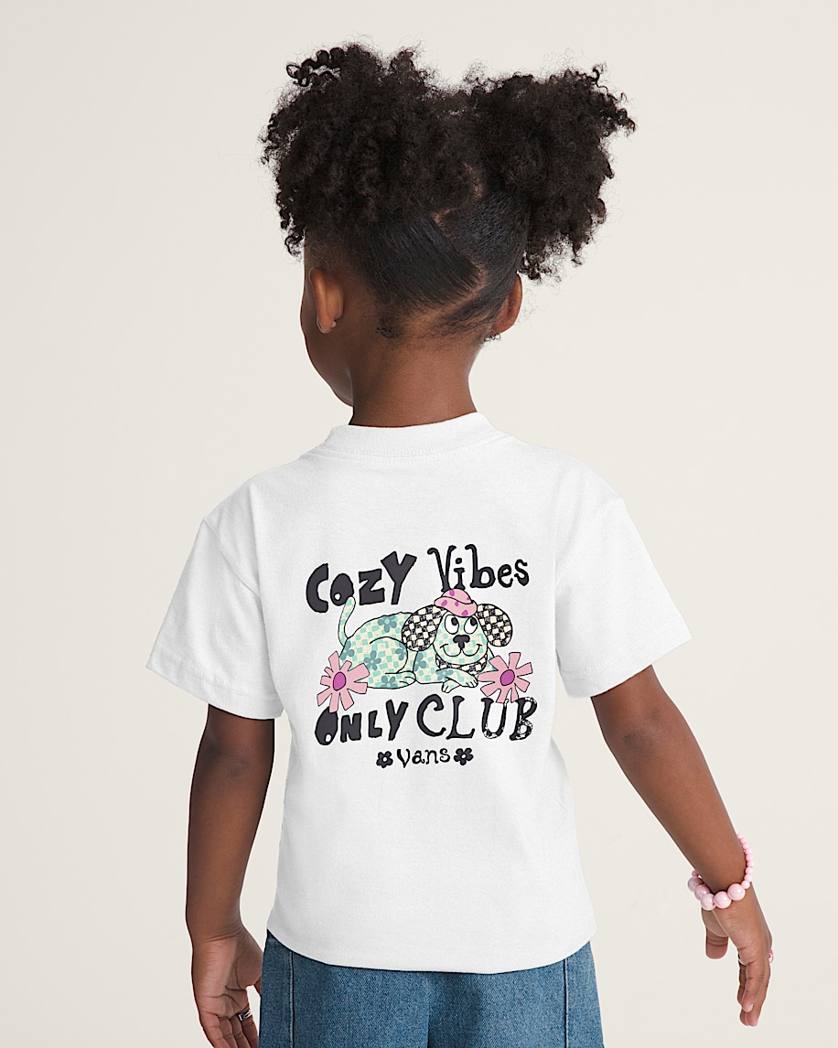 Little Kids Cozy Vibes Only TShirt VANS White ALT3