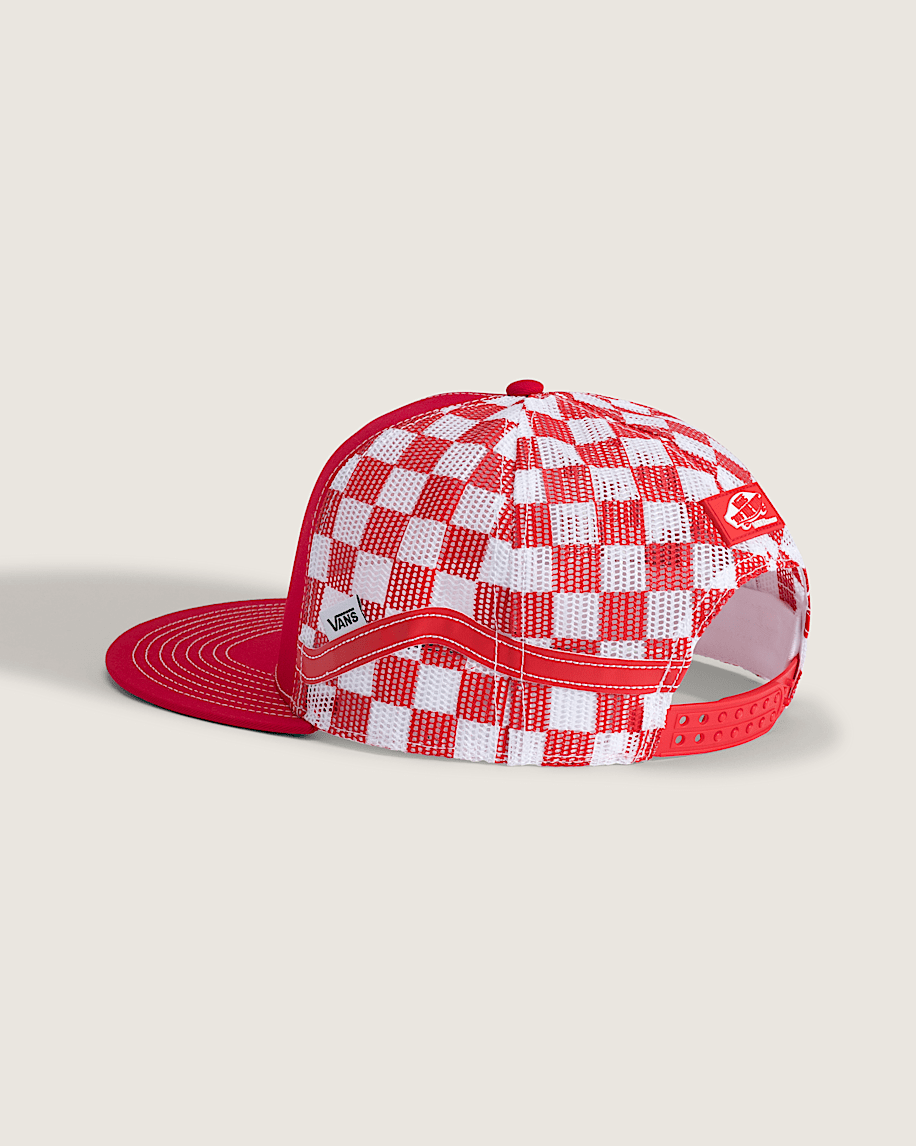 Vans Doren Approved Checkerboard Hat VANS Checkerboard Red ALT2