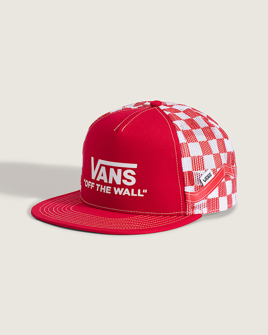 Vans Doren Approved Checkerboard Hat VANS Checkerboard Red HERO