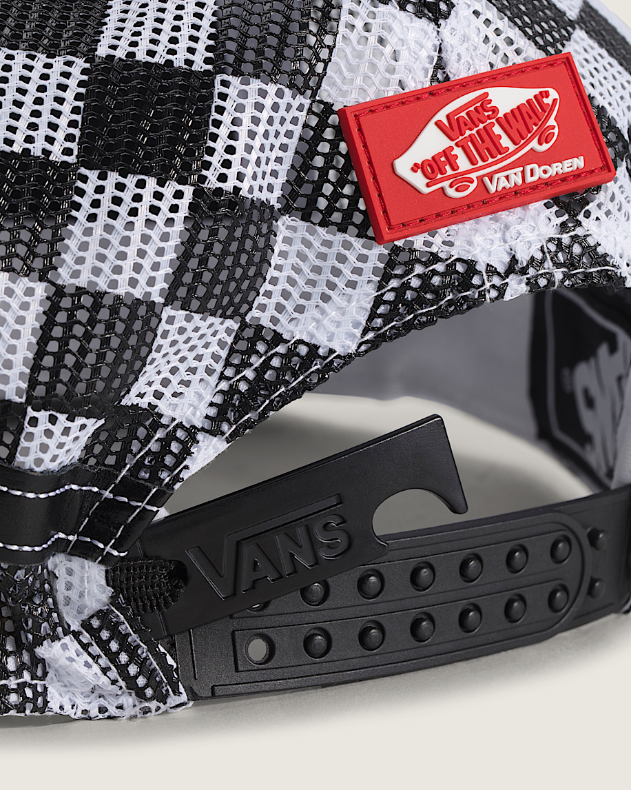 Vans Doren Approved Checkerboard Hat VANS Checkerboard Black ALT3
