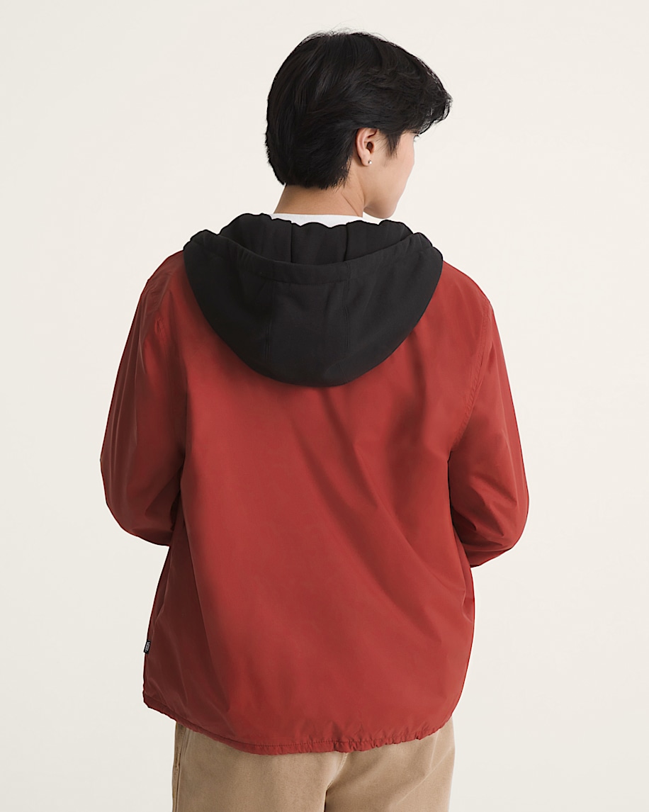 Torrey Hooded Coaches Jacket VANS Poppy Ember Red ALT3