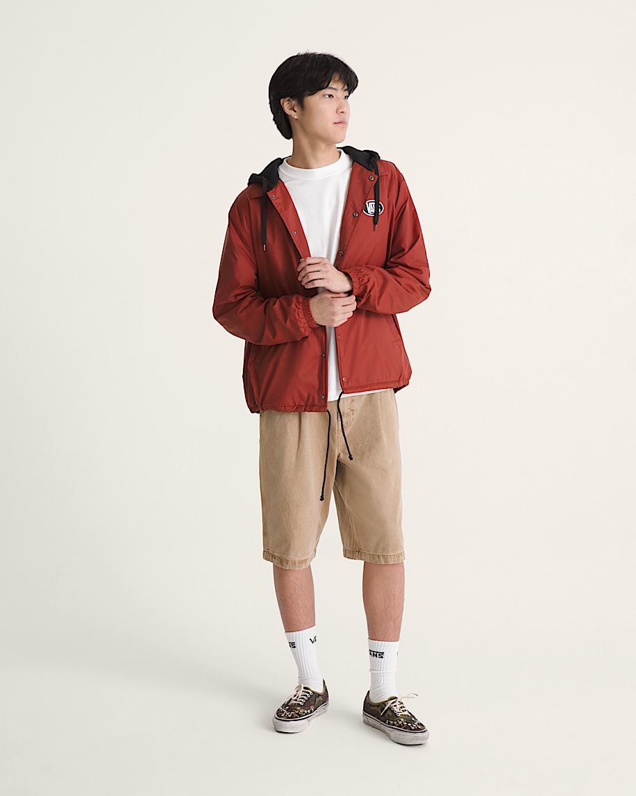 Torrey Hooded Coaches Jacket VANS Poppy Ember Red ALT4