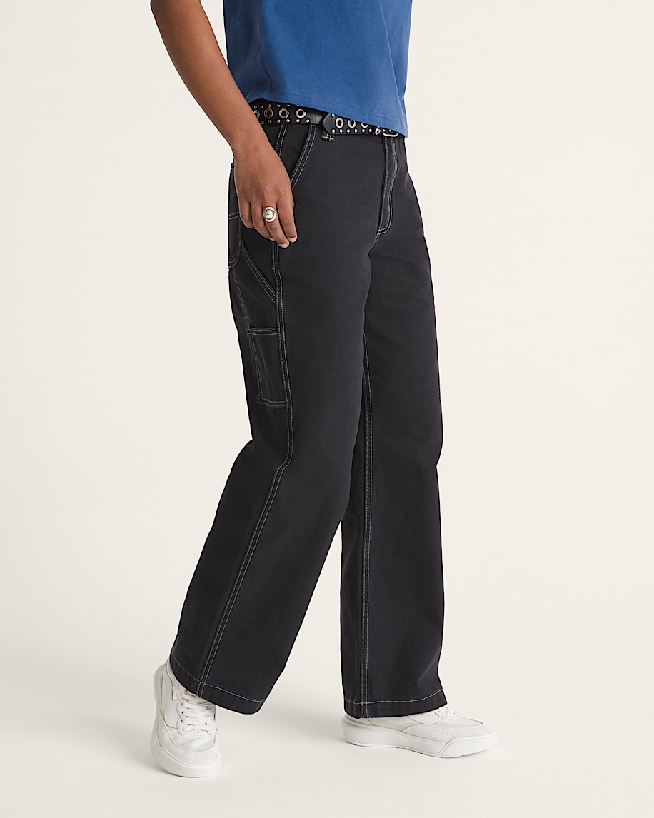 Chore Mid Rise Straight Pants VANS Black ALT5