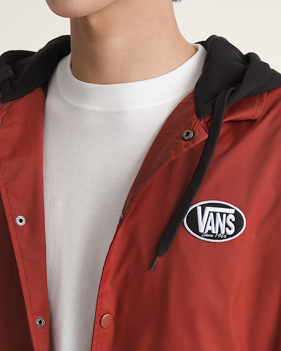 Torrey Hooded Coaches Jacket VANS Poppy Ember Red ALT5