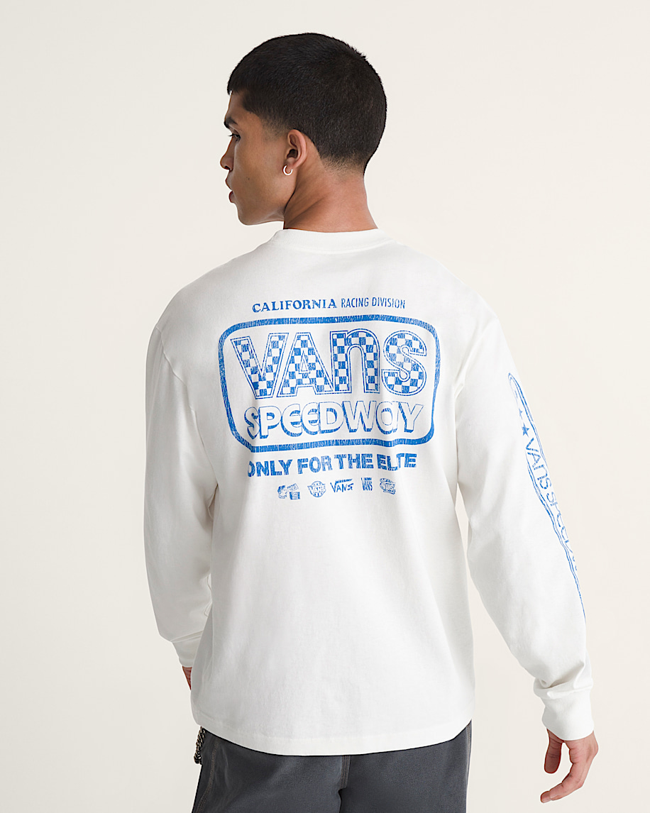 Vans Speedway Long Sleeve TShirt VANS Marshmallow White ALT3