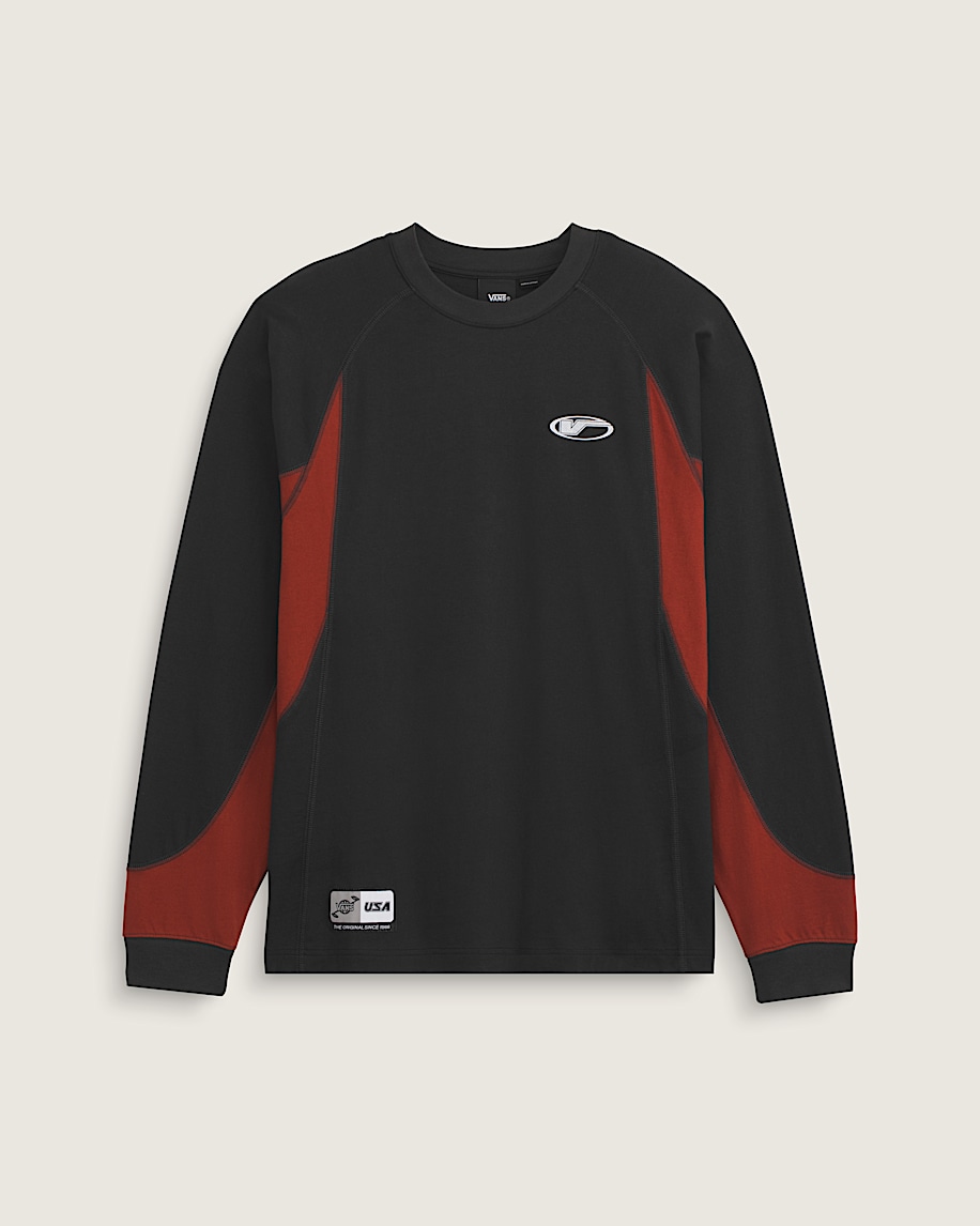 Retro Sport Long Sleeve TShirt VANS Black HERO