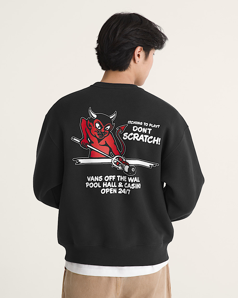 Old Scratch Crew Sweatshirt VANS Black ALT3