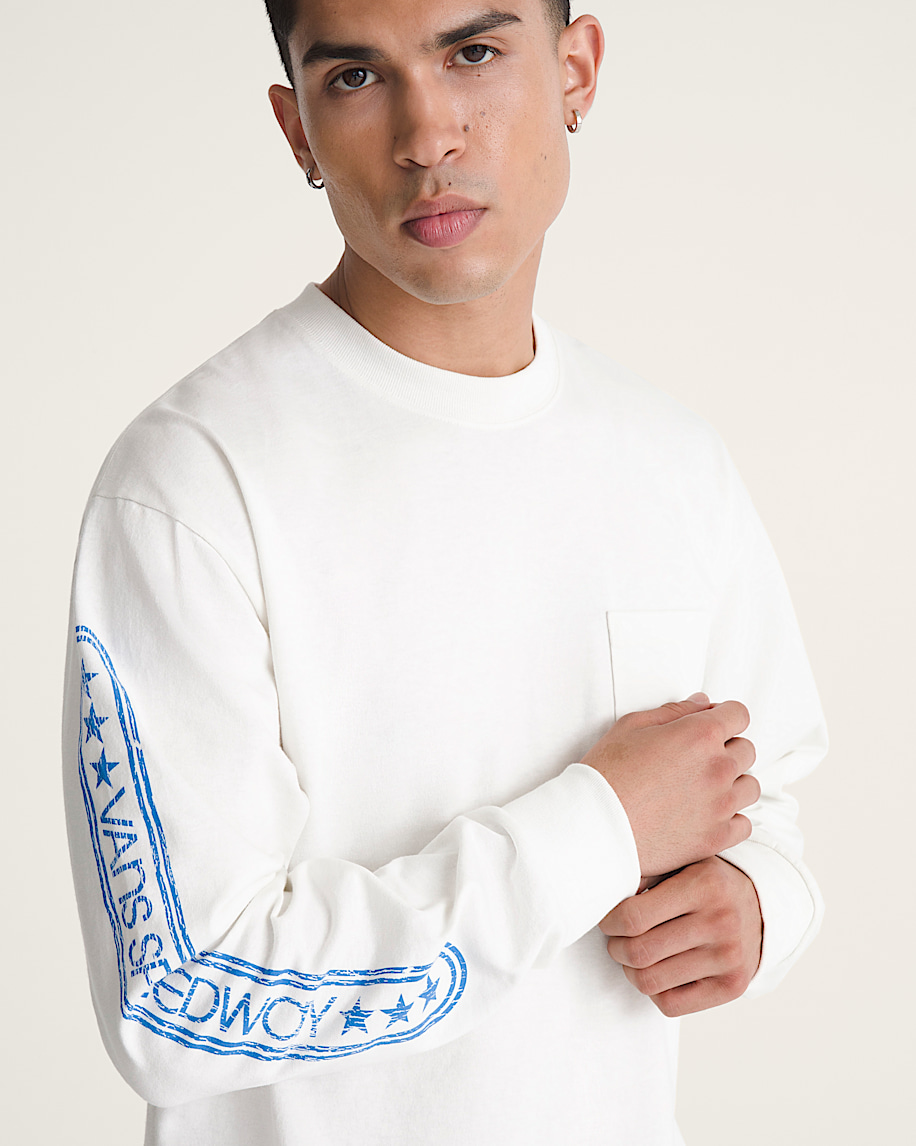 Vans Speedway Long Sleeve TShirt VANS Marshmallow White ALT4