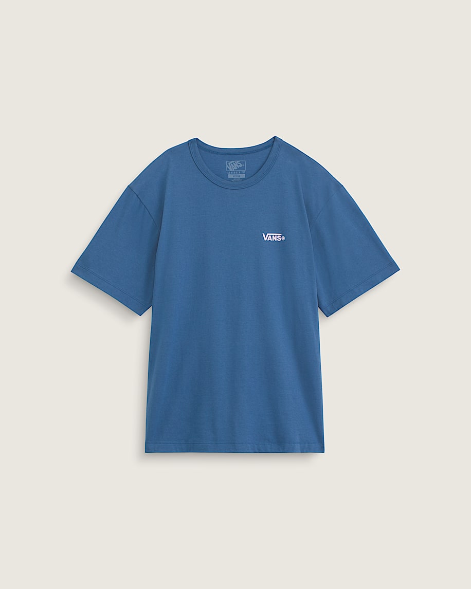 Left Chest Logo Shrunken TShirt VANS True Navy Blue HERO