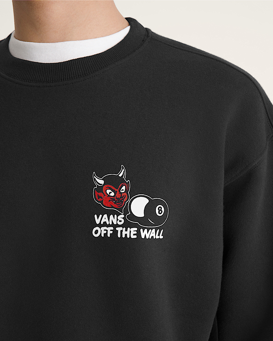 Old Scratch Crew Sweatshirt VANS Black ALT4