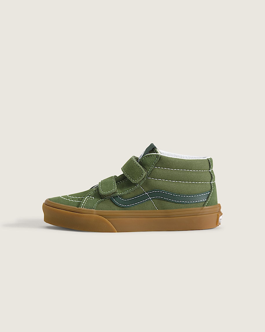 Little Kids Sk8Mid V Shoe VANS Gum Balsam Green HERO